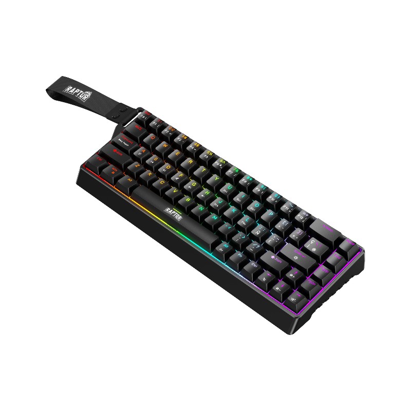 Teclado Gamer Raptor Fireclaw M68 Magnetico RGB Switch Red Outemu (3019) - I-Computacion