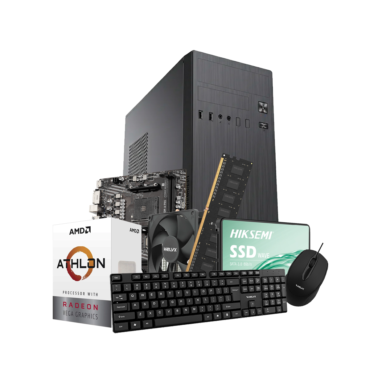 Pc Kelyx Amd Athlon 3000g 8g SSD 240gb (msi) - I-Computacion