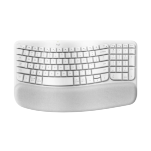 Teclado Logitech Wireless Wave Keys Ergo White Esp 920-012279 (1557) - I-Computacion