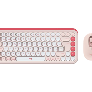 Teclado+mouse Logitech Pop Icon Rose 920-013053 - I-Computacion