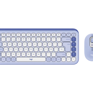 Teclado+mouse Logitech Pop Icon Lila 920-013054 - I-Computacion
