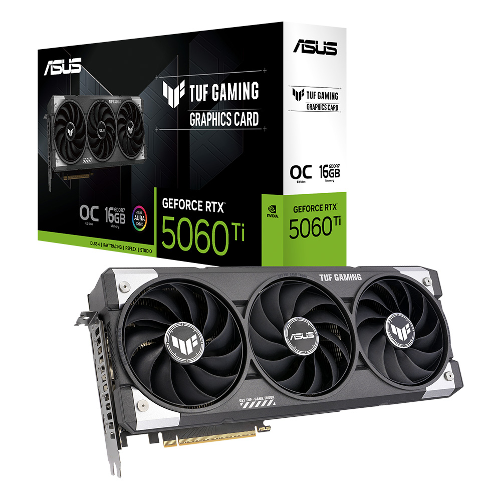 Placa de Video Asus Tuf Gaming Geforce Rtx™ 5060 Ti 16gb Gdd - I-Computacion