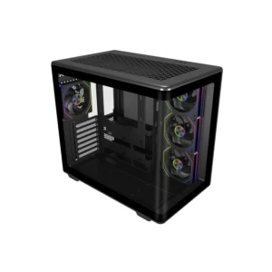 Gabinete Cooler Master Elite 600 Mid Tower 4 Fans ARGB Tempered Glass Black S/fuente - I-Computacion