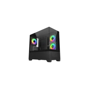 Gabinete Cooler Master Elite 490 Mini Tower 3 Fans 120mm ARGB Tempered Glass Black S/fuente - I-Computacion